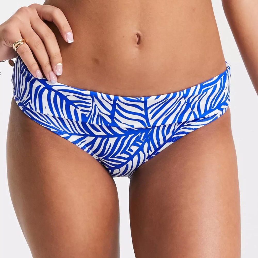 2 for $40 - Figleaves - Cape Cod Fold Bikini Brief - Size 12 - BNWT